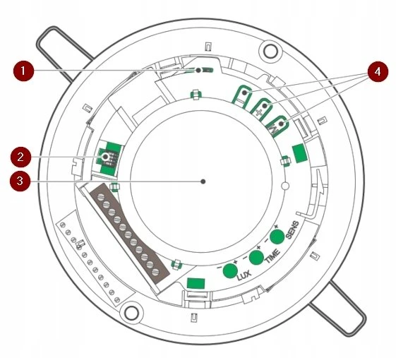 Satel SATEL lubinis PIR judesio jutiklis SLIM-R-PIR