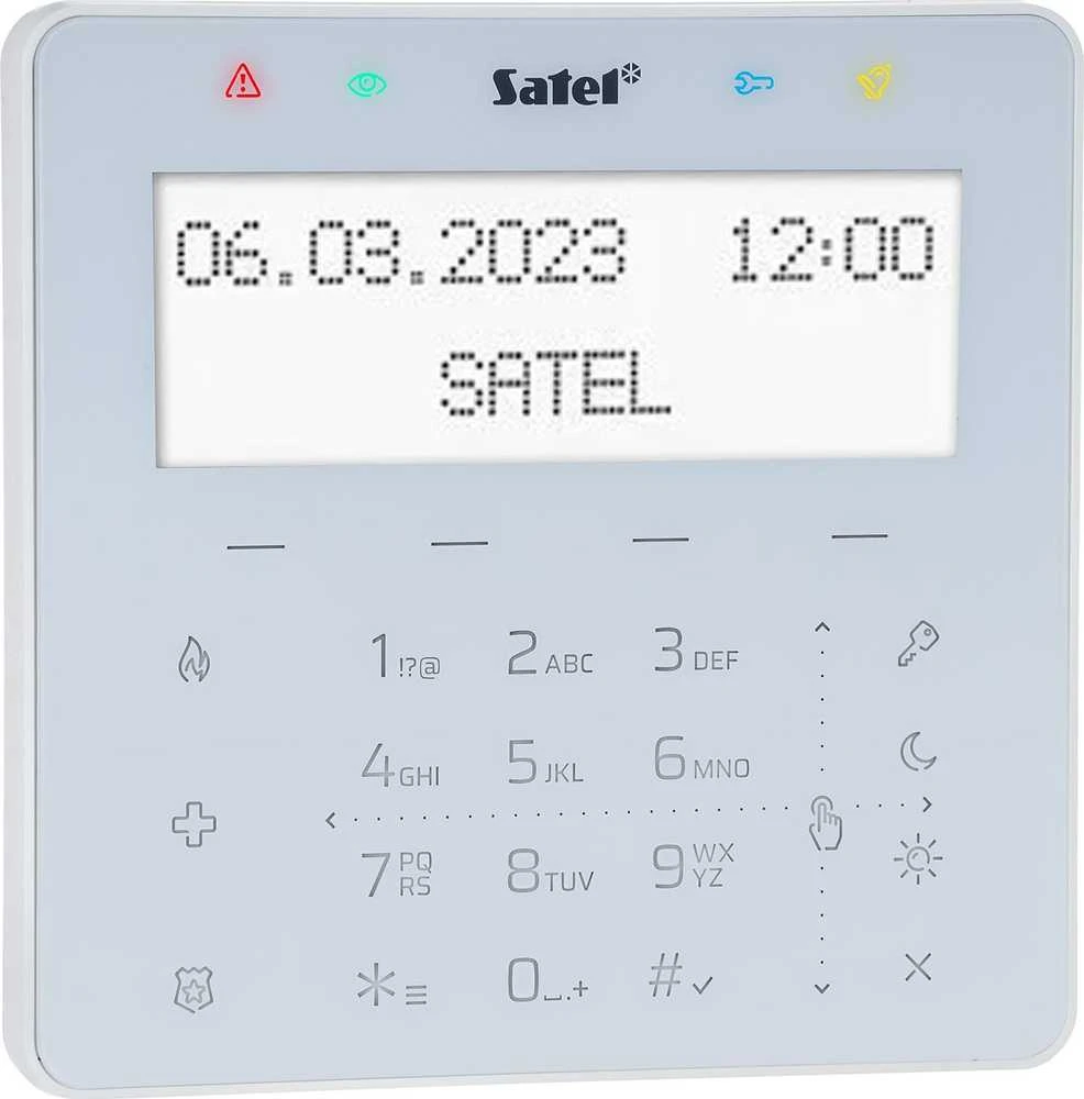 JUTIKLINĖ KLAVIATŪRA SIGNALIZACIJOS CENTRALEI INT-KSG2R-W SATEL