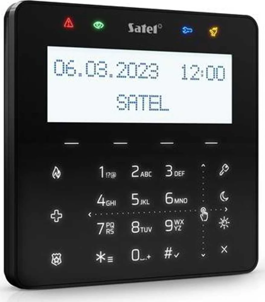 JUTIKLINĖ KLAVIATŪRA SIGNALIZACIJOS CENTRALEI INT-KSG2R-B SATEL