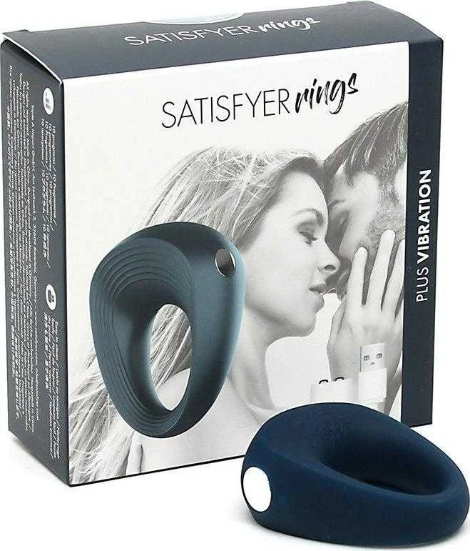 Erekcijos žiedas Satisfyer (tamsiai mėlynas)