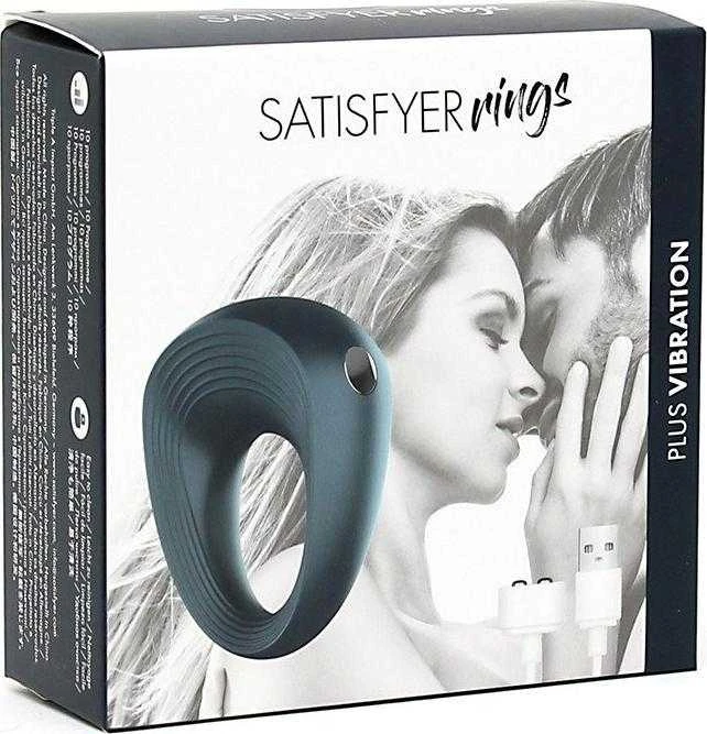 Erekcijos žiedas Satisfyer (tamsiai mėlynas)