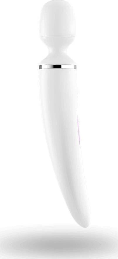 Satisfyer Wand-er Woman baltas/chromas