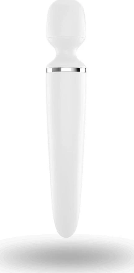 Satisfyer Wand-er Woman baltas/chromas