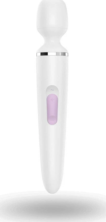 Satisfyer Wand-er Woman baltas/chromas