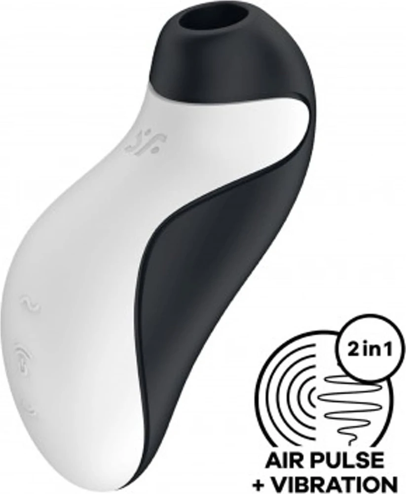 Satisfyer Orca Juodas & Baltas klitorio stimuliatorius
