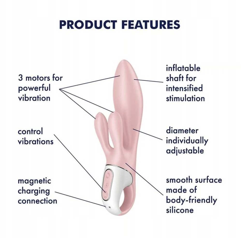 Satisfyer Air Pump Bunny 3 rožė