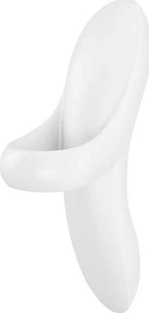 Satisfyer Bold Lover pirštų vibratorius Baltas