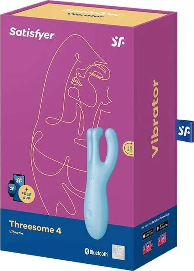 Satisfyer Threesome 4 wibrator Mėlyna