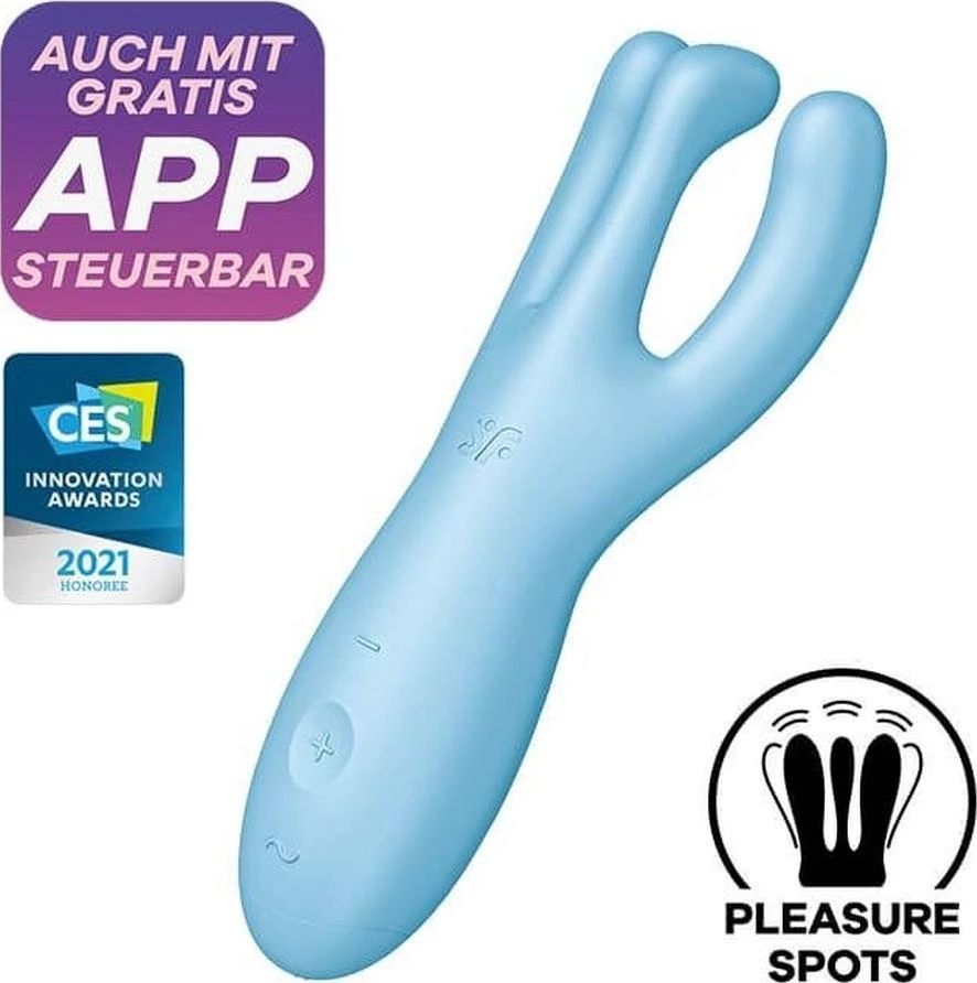 Satisfyer Threesome 4 wibrator Mėlyna