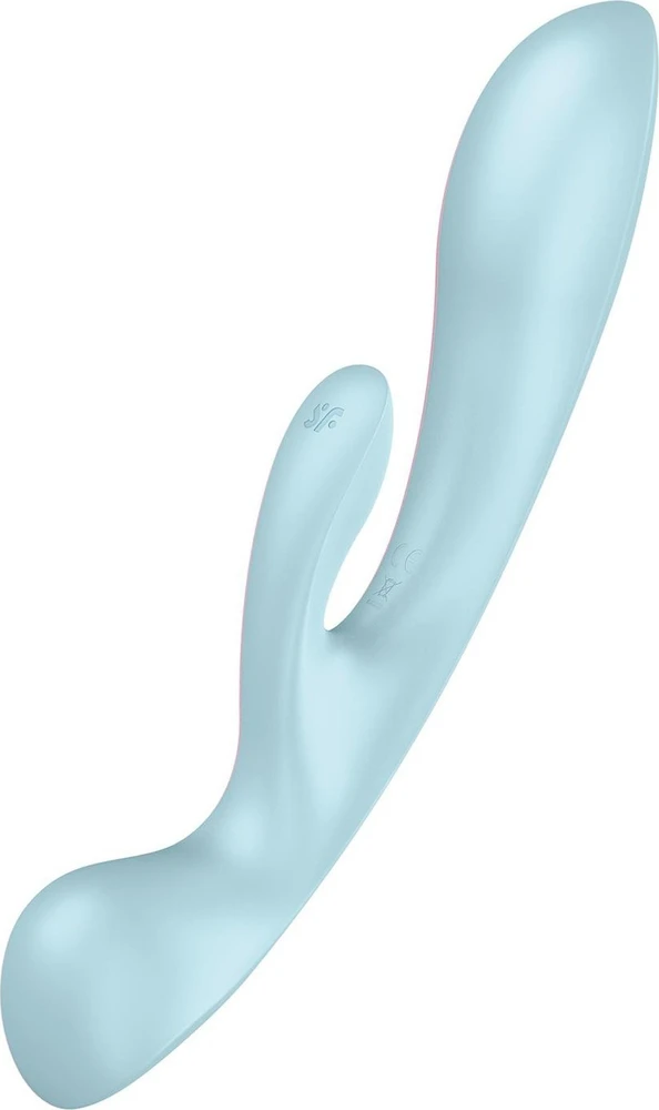 Satisfyer Triple Oh Light Mėlyna daugiafunkcis vibratorius