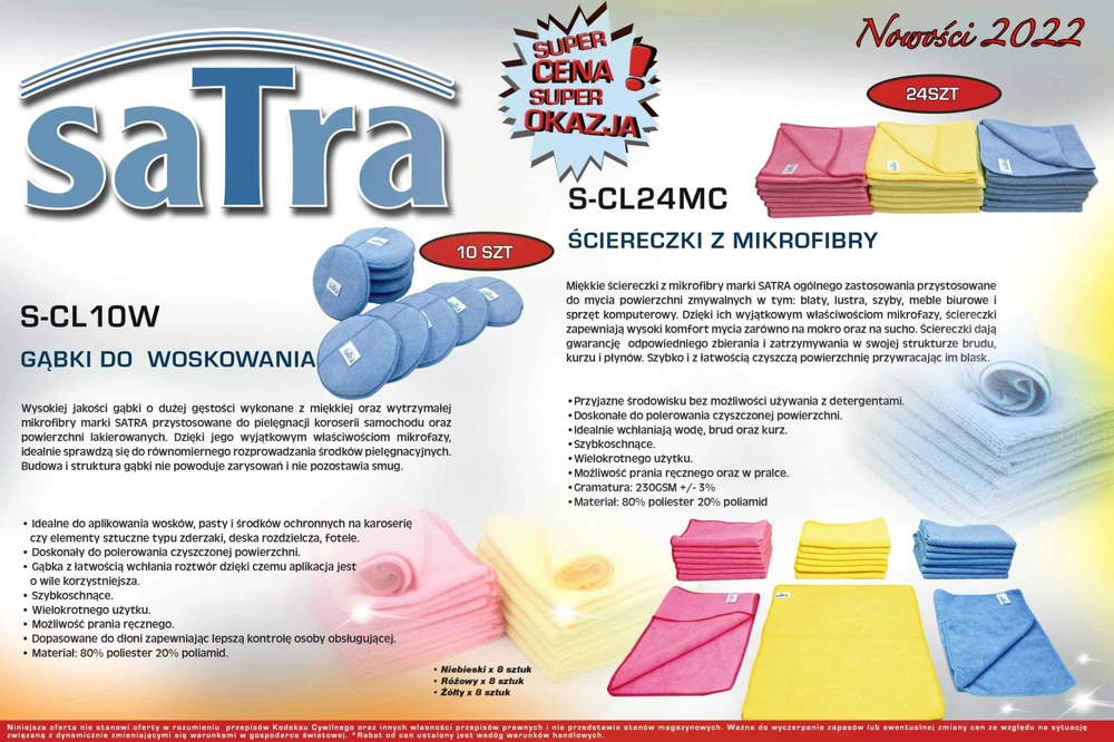 SATRA SZCZOTKA DO CZYSZCZENIA - DWUSTRONNA