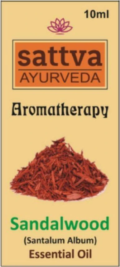 Baltojo santalo eterinis aliejus Sandalwood, Sattva Ayurveda, 10ml