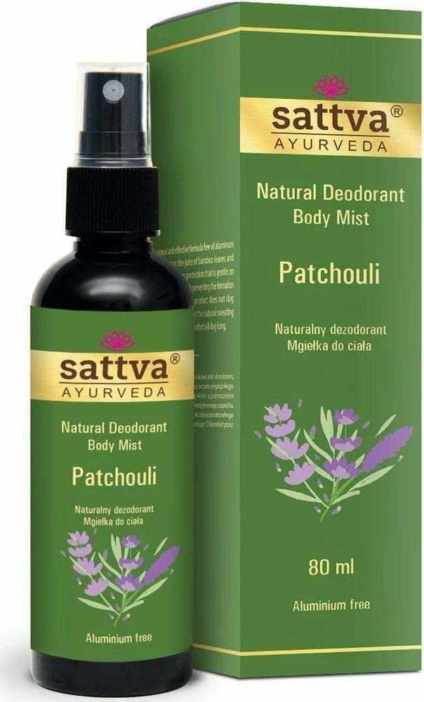 Natūralus dezodorantas Patchouli, Sattva Ayurveda, 80ml