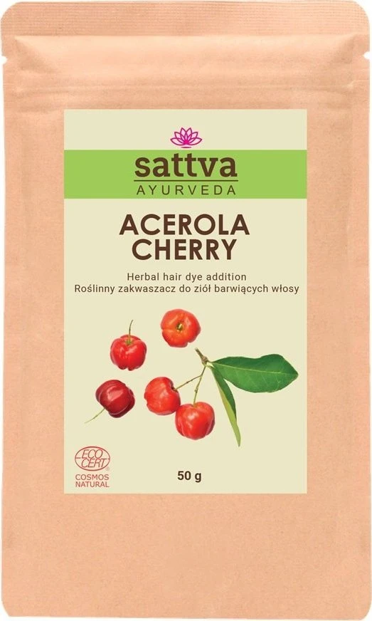 Acerola vyšnios milteliai plaukams, Sattva Ayurveda, 50g