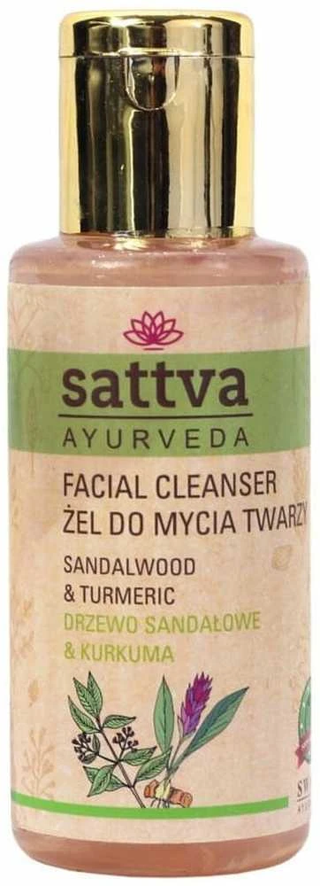 Veido prausiklis su sandalmedžiu ir ciberžole SATTVA, 100 ml