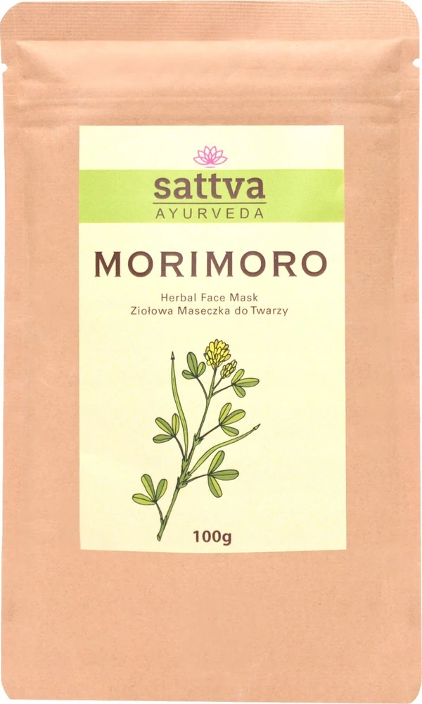 Maroko molio ir ajurvedinių žolelių milteliai veido kaukei Morimoro, Sattva Ayurveda, 100g