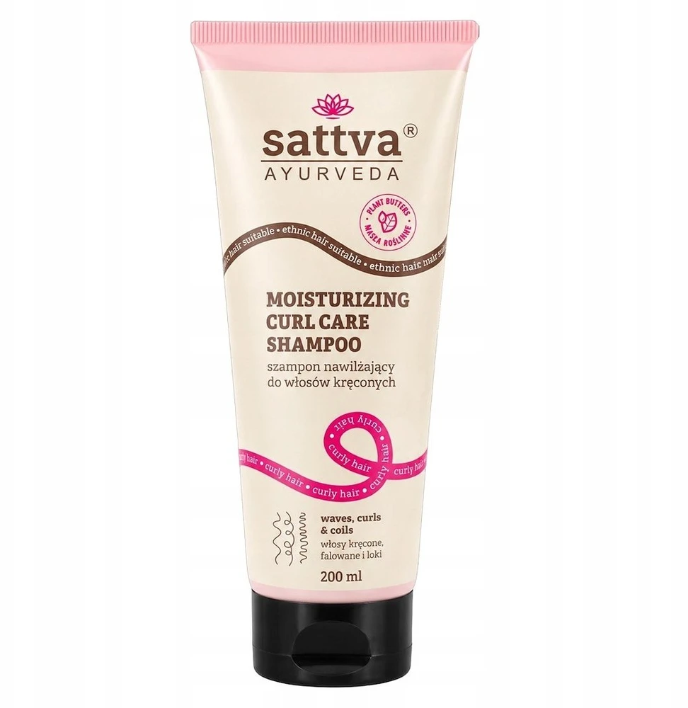 Sattva šampūnas garbanotiems plaukams, 200 ml