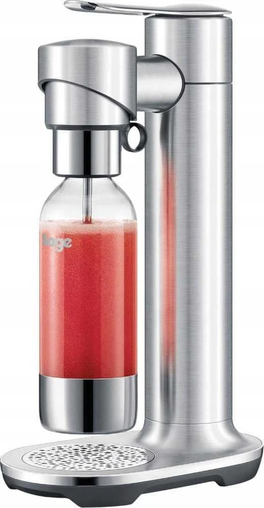 Kavamalė Rankinis kavos aparatas Sage InFizz Fusion, Be pieno plakimo, Sage InFizz Fusion šlifuoto nerūdijančio plieno gazuotų gėrimų gaminimo aparatas