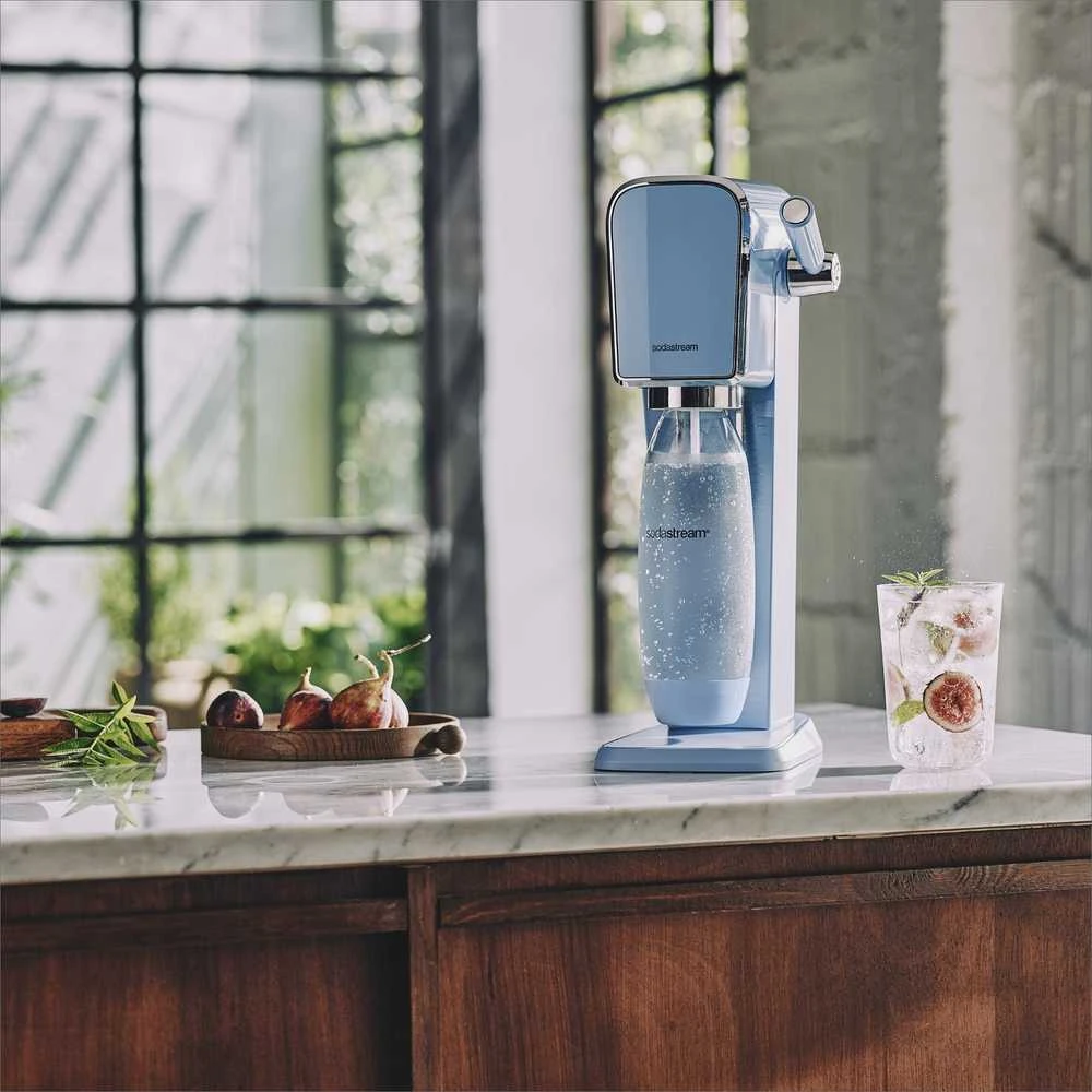 Gazuotų gėrimų gaminimo aparatas SodaStream ART, mėlynas