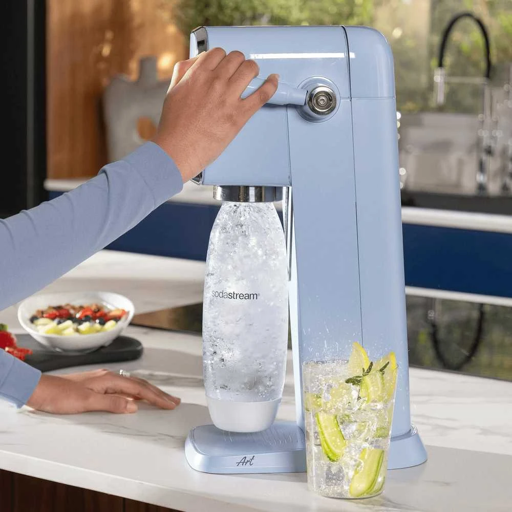 Gazuotų gėrimų gaminimo aparatas SodaStream ART, mėlynas