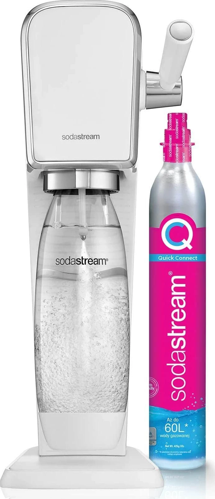 Gazuotų gėrimų gaminimo aparatas SodaStream ART, baltas