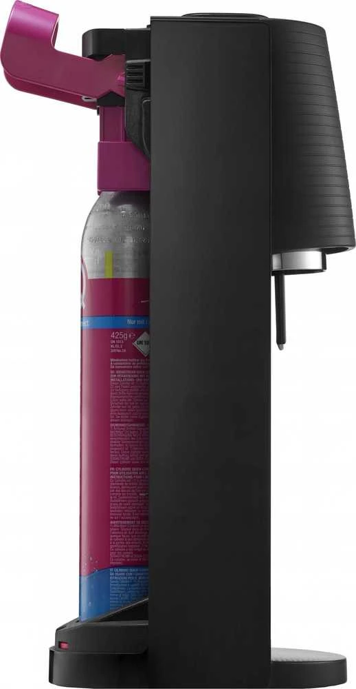 Gazuotų gėrimų gaminimo aparato SodaStream Terra rinkinys, juodas +DOVANA Bubly drops™ persikų skonio SodaStream sirupas