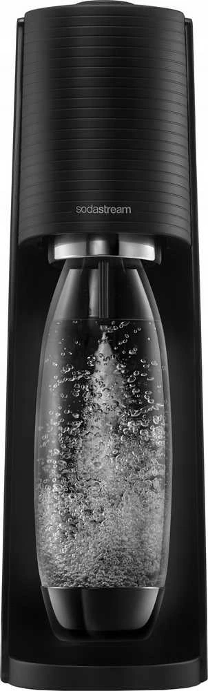 Gazuotų gėrimų gaminimo aparato SodaStream Terra rinkinys, juodas +DOVANA Bubly drops™ persikų skonio SodaStream sirupas