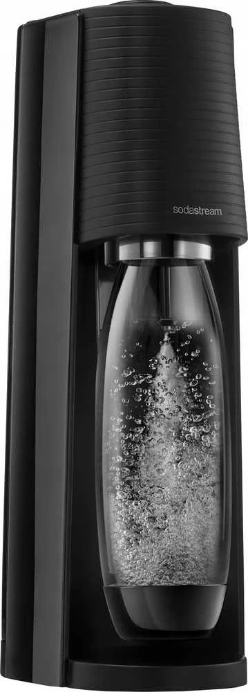 Gazuotų gėrimų gaminimo aparato SodaStream Terra rinkinys, juodas +DOVANA Bubly drops™ persikų skonio SodaStream sirupas