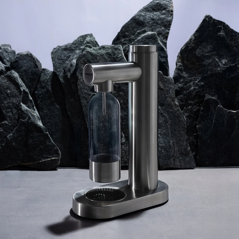 Vandens gazatorius Wessper S1 Sodamaker Inox + plieno CO2 balionas (WES082-SL)