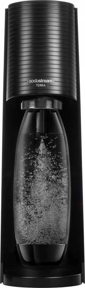 Gėrimų gaminimo aparatas SodaStream Terra juodas +2 buteliukai