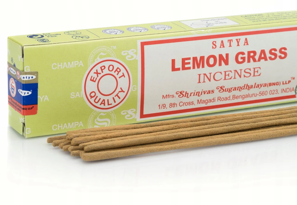 Smilkalų lazdelės Lemon Grass, Satya, 15g