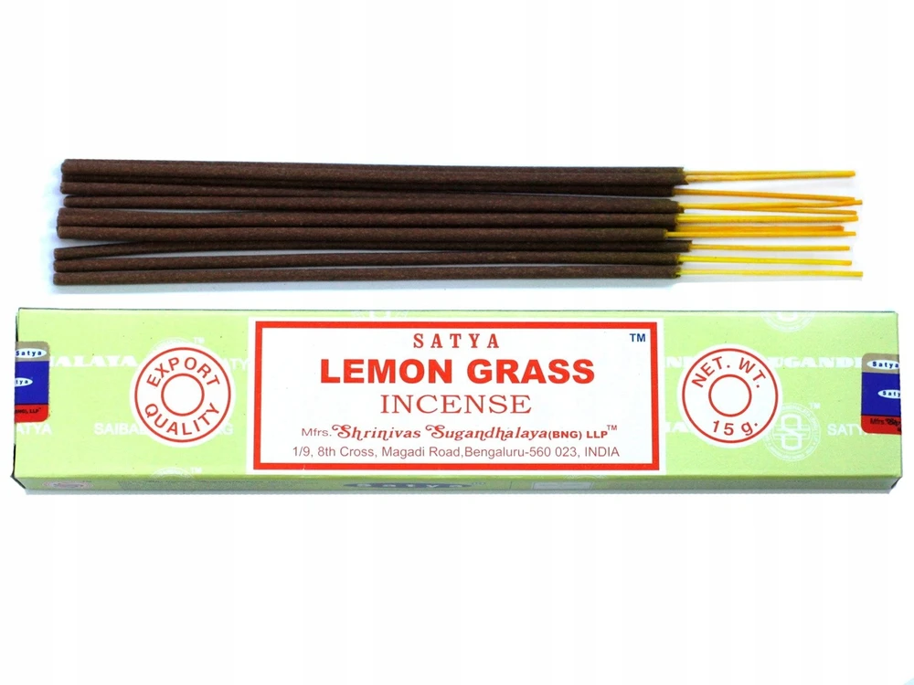 Smilkalų lazdelės Lemon Grass, Satya, 15g