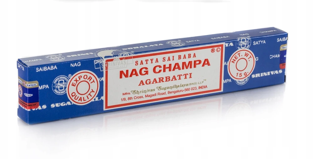 Nag Champa Satya Sai Baba Agarbatti smilkalų lazdelės, 15g