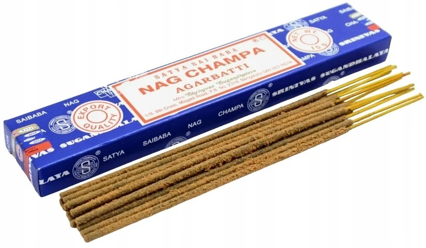 Nag Champa Satya Sai Baba Agarbatti smilkalų lazdelės, 15g