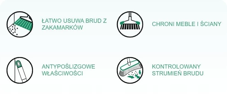 Sauber Šluotos šepetys Eco Ego pilkas