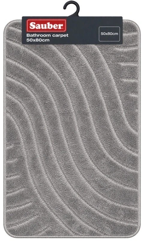 Sauber Kilimėlis vonios kambariui 70x120cm pilkas (24820122)