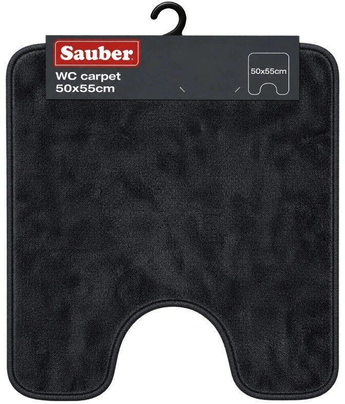 Sauber WC dywanik 50x55cm tamsiai pilka (24820150)