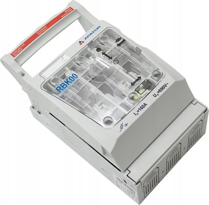 Saugiklių jungiklis 160A RBK 00 M /sraigtiniai gnybtai iki 70mm2/ 63-823333-121