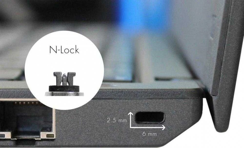 DICOTA Security Cable Nano Lock Ultra Slim Keyed 2,5x6 mm lizdas juodas