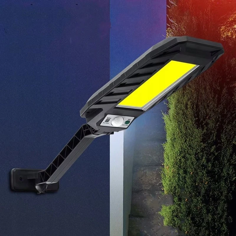 Saulės energija maitinama gatvės lempos žibintas 180LED COB + laikiklis (29450)