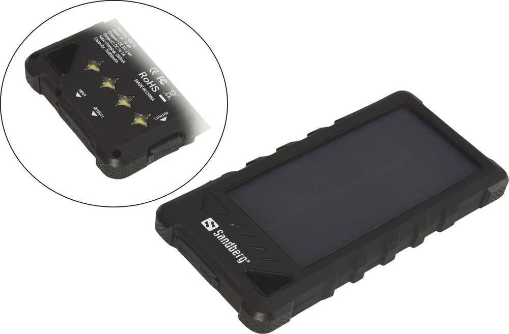 Sandberg saulės įkroviklis 13W 2xUSB