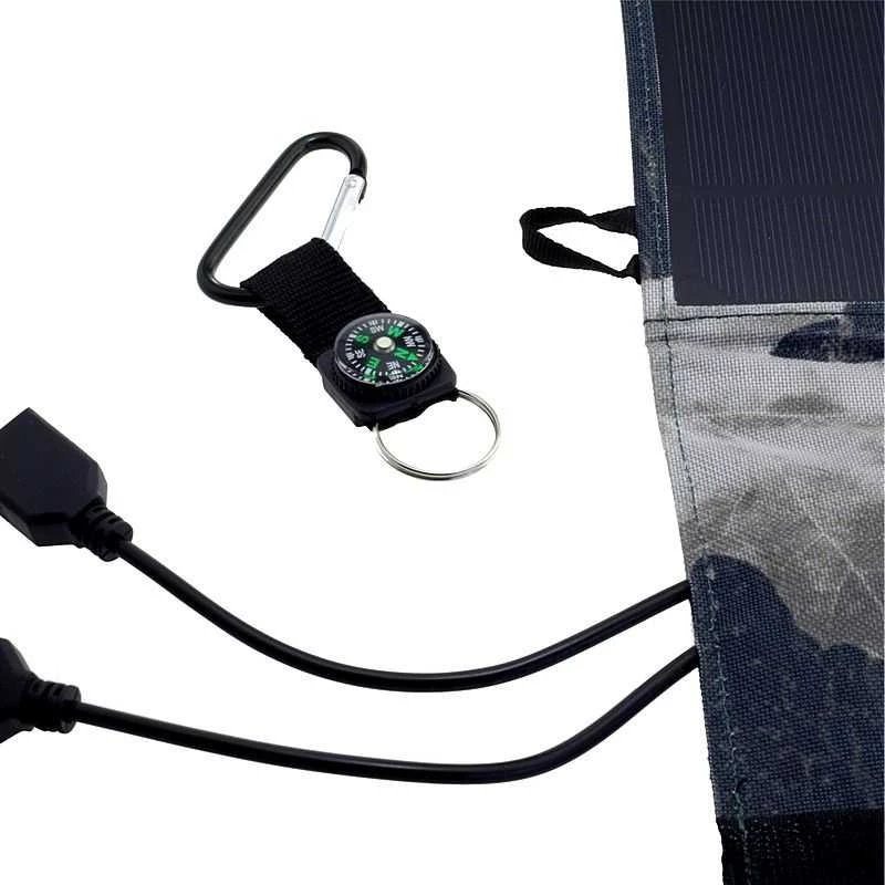 Įkroviklis PowerNeed ES-5 (USB 2.0, kamufliažinė spalva)