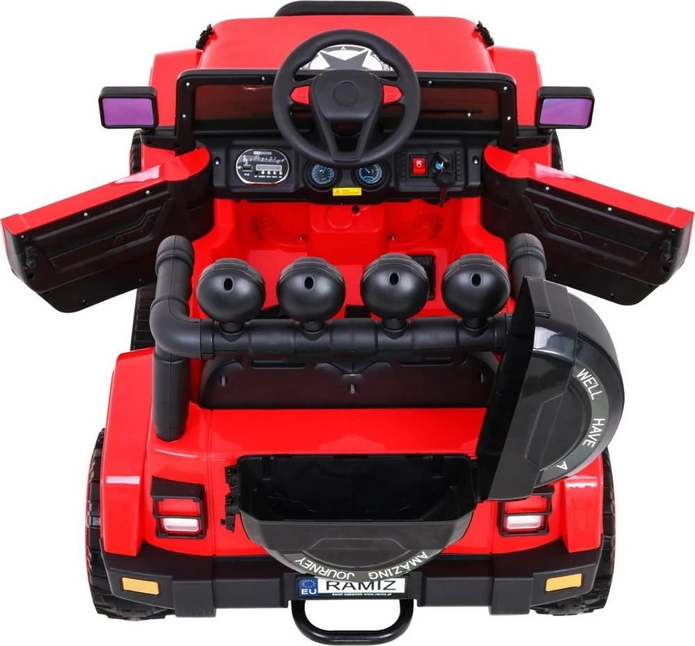 Ramiz Elektromobilis Full Time 4WD 4x4, Raudona