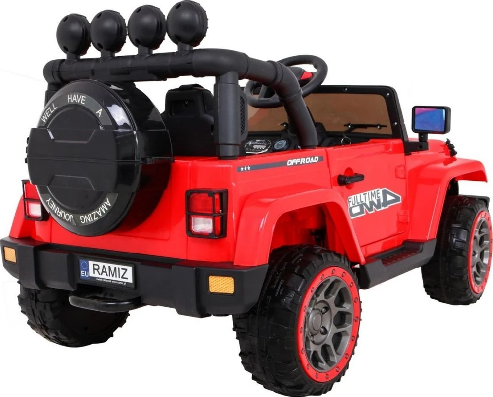 Ramiz Elektromobilis Full Time 4WD 4x4, Raudona
