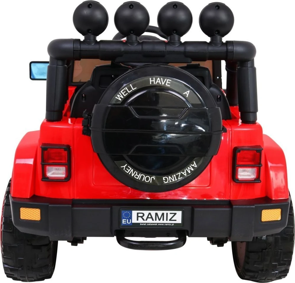 Ramiz Elektromobilis Full Time 4WD 4x4, Raudona