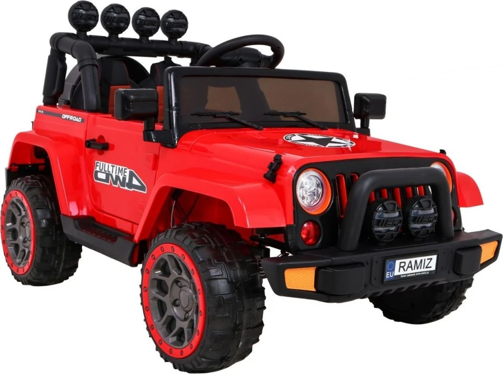 Ramiz Elektromobilis Full Time 4WD 4x4, Raudona