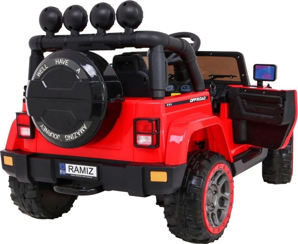 Ramiz Elektromobilis Full Time 4WD 4x4, Raudona