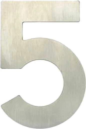 Haushalt Durų numeris „5“, nerūdijantis plienas, 62 mm