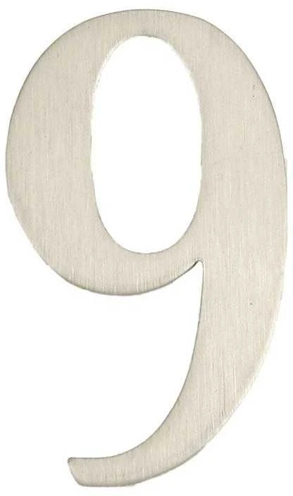 Haushalt Durų numeris „9“, nerūdijantis plienas, 62 mm
