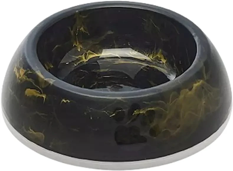 Savic Delice 3 Marble, dubenėlis šuniui, juoda/auksinė, plastik, 1,2l